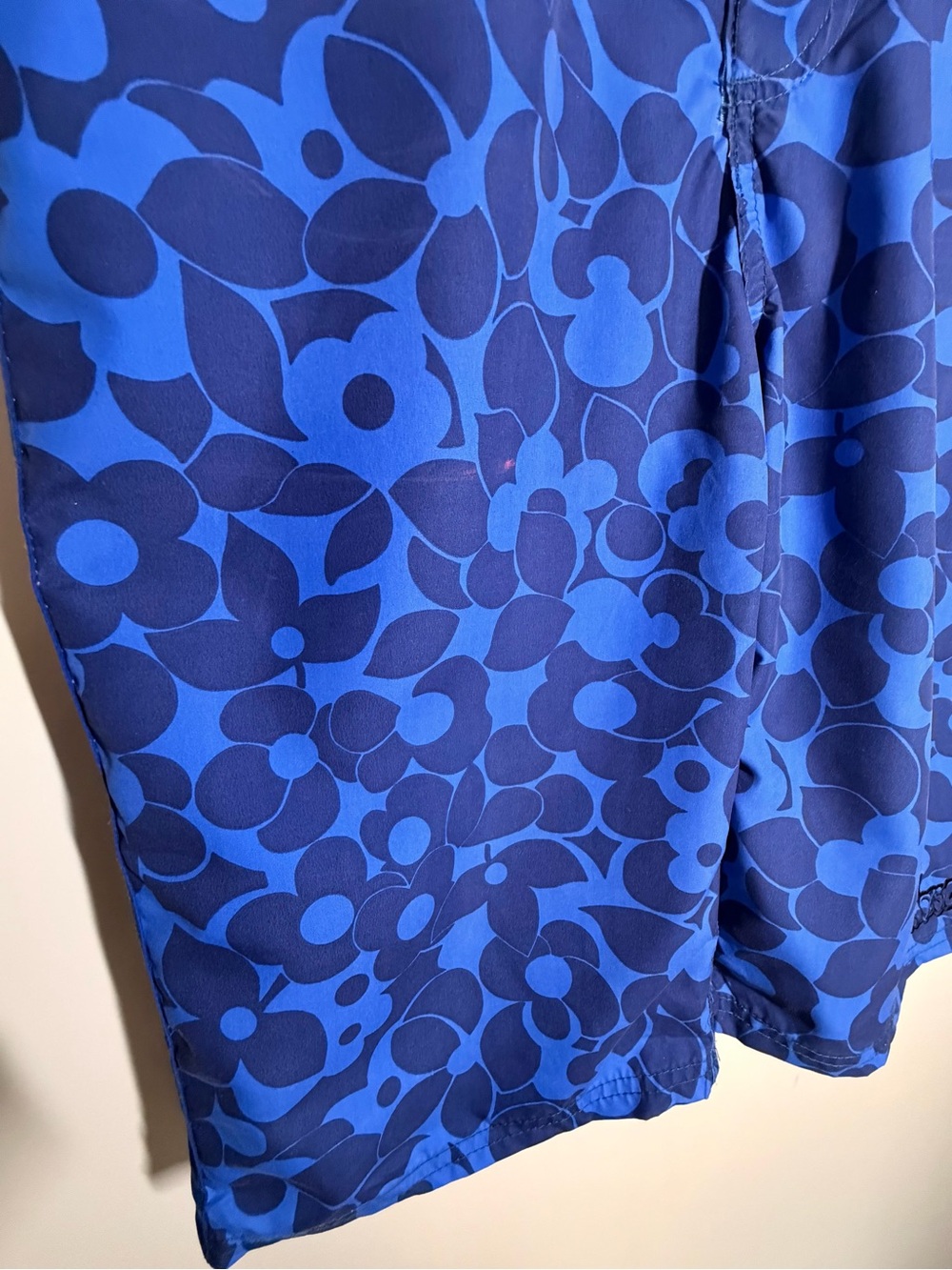 Vintage, …lost Brand, Blue Floral Unisex Board Shorts - Picture 5 of 8